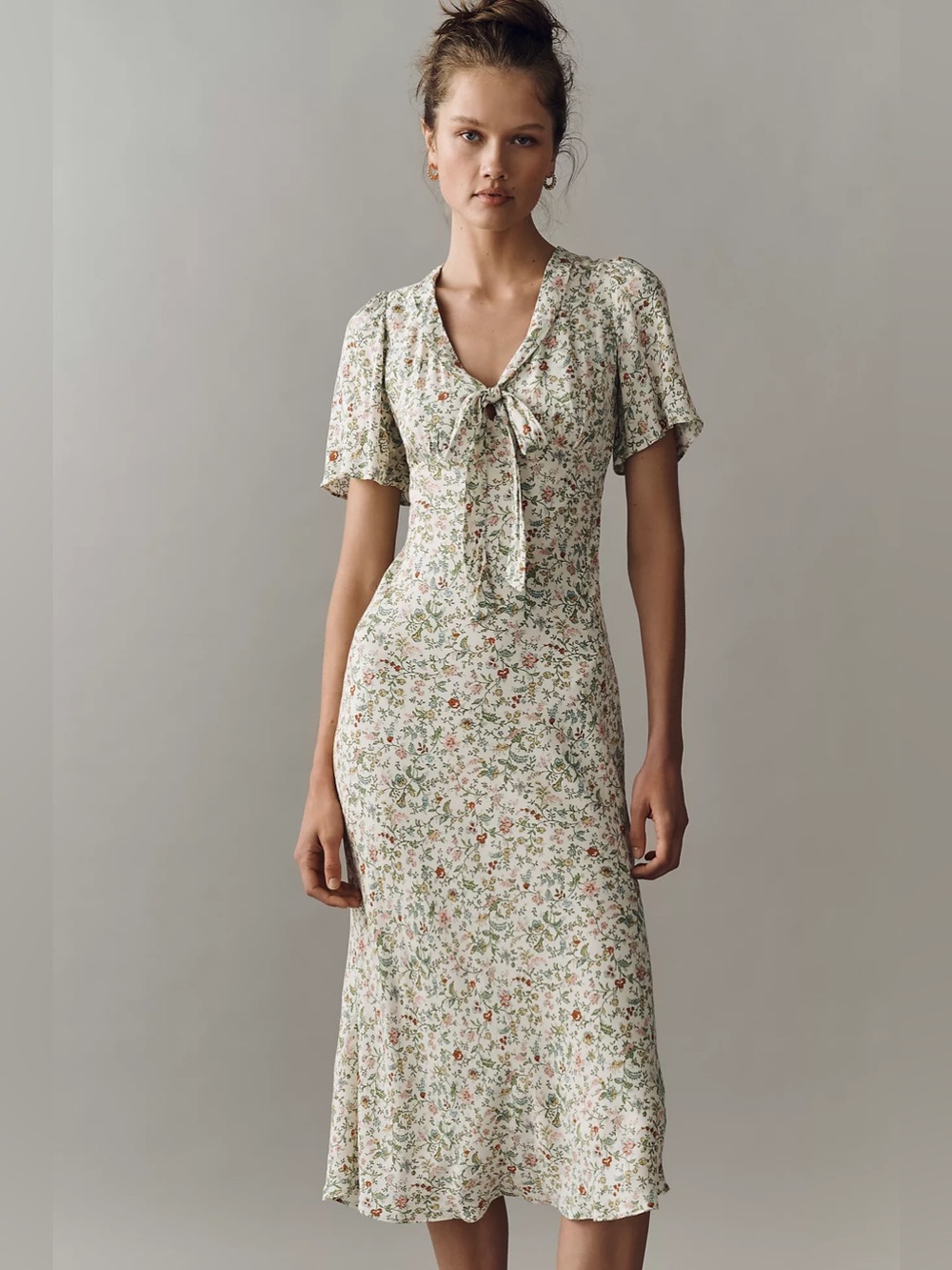 Reformation Tyra Dress In Gardener, NEW WITHOUT TAGS, NEVER WORN, NO FLAWS.